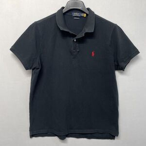 Polo Ralph Lauren Men Polo Shirt Top XL X-Large Custom Slim Fit Black M281 -18